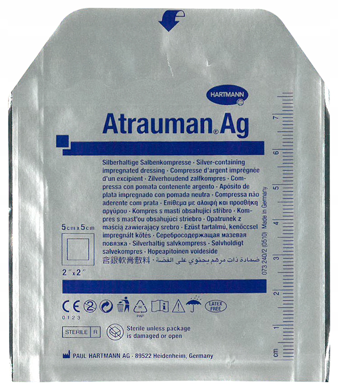 

Atrauman Ag opatrunek ze srebrem 5x5 cm 1 szt