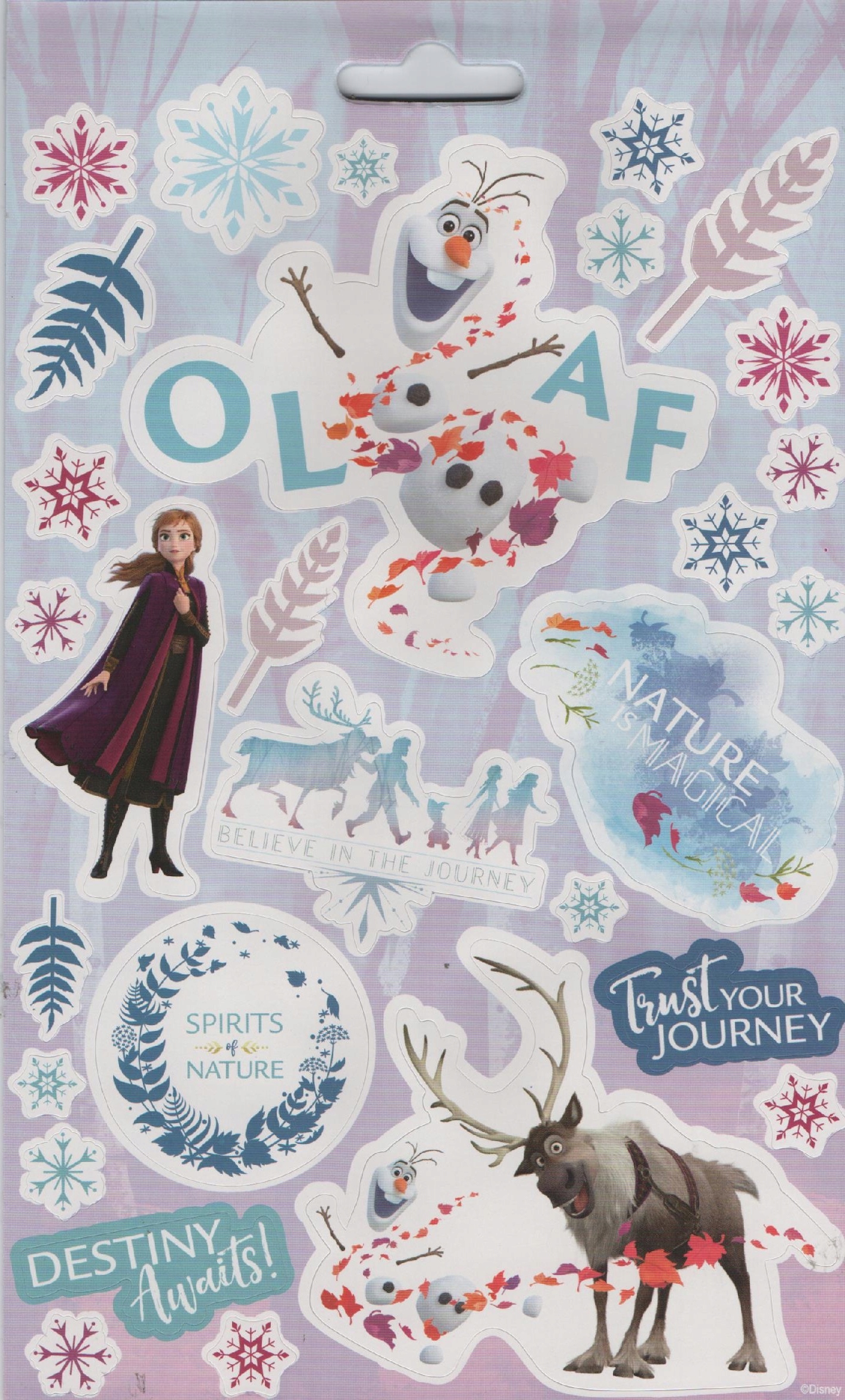 Naklejki Nalepki Frozen 2 Elsa Ana 700 Kraina Lodu Rodzaj naklejki klasyczne