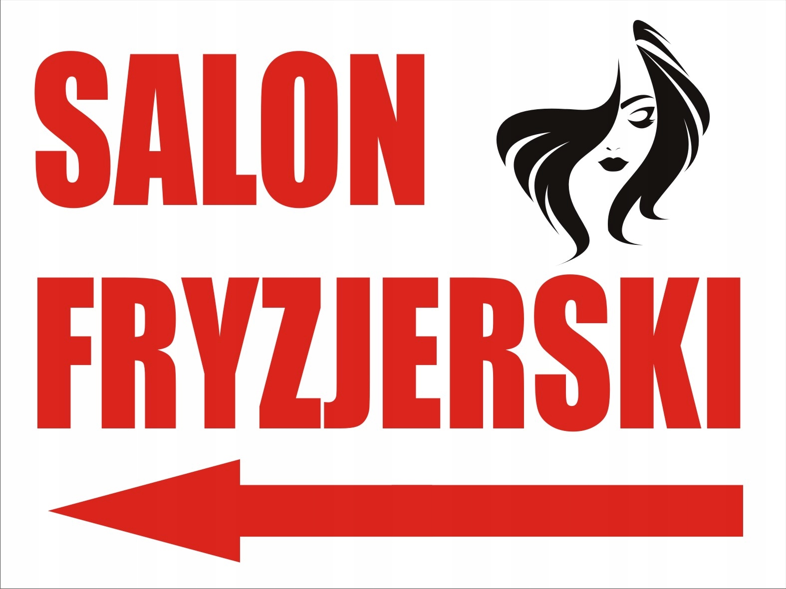 

Tabliczka Salon Fryzjerski 40X30 CM