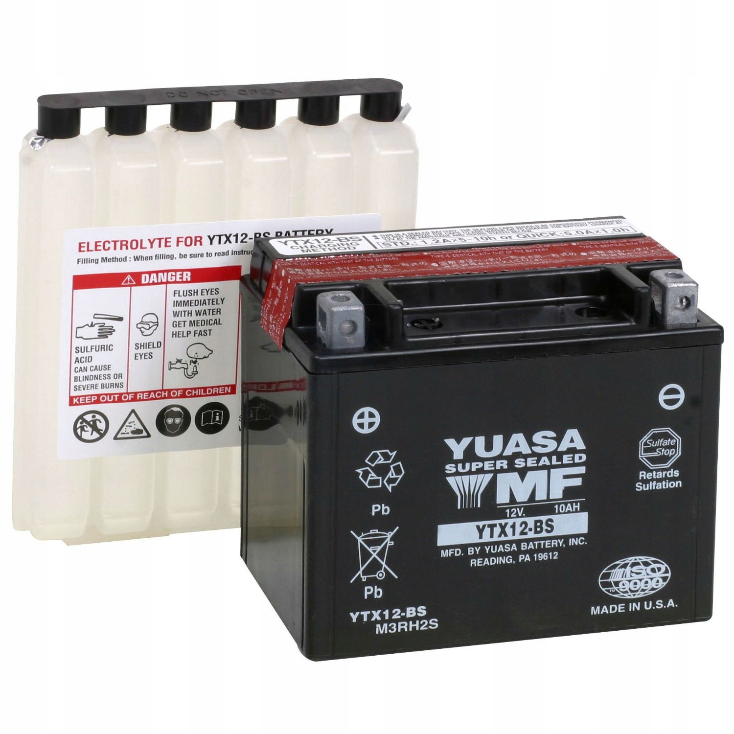 YTX12-BS аккумулятор YUASA KYMCO 300 Maxxer