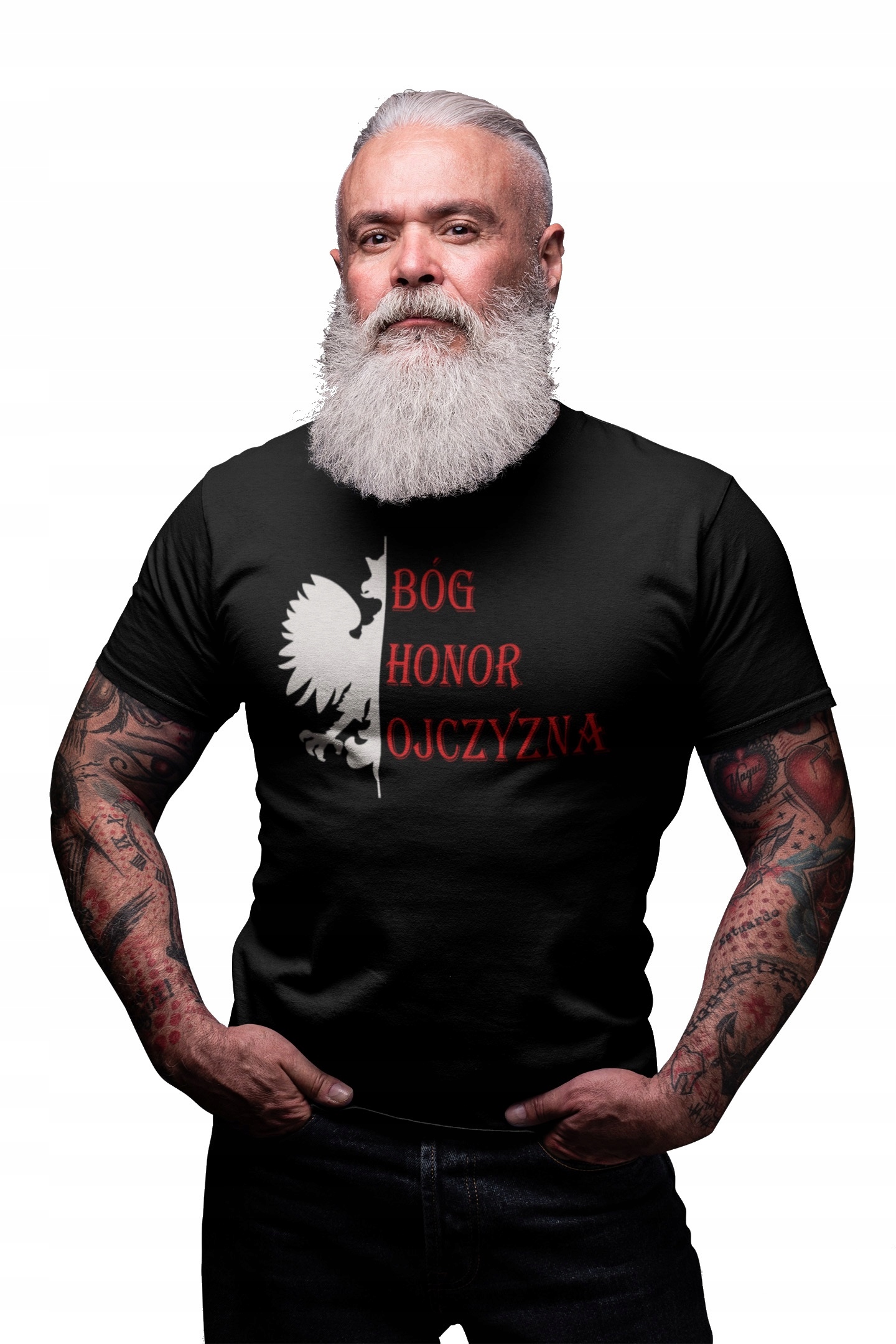 

Koszulka Patriotyczna Bóg Honor Ojczyzna Na Marsz