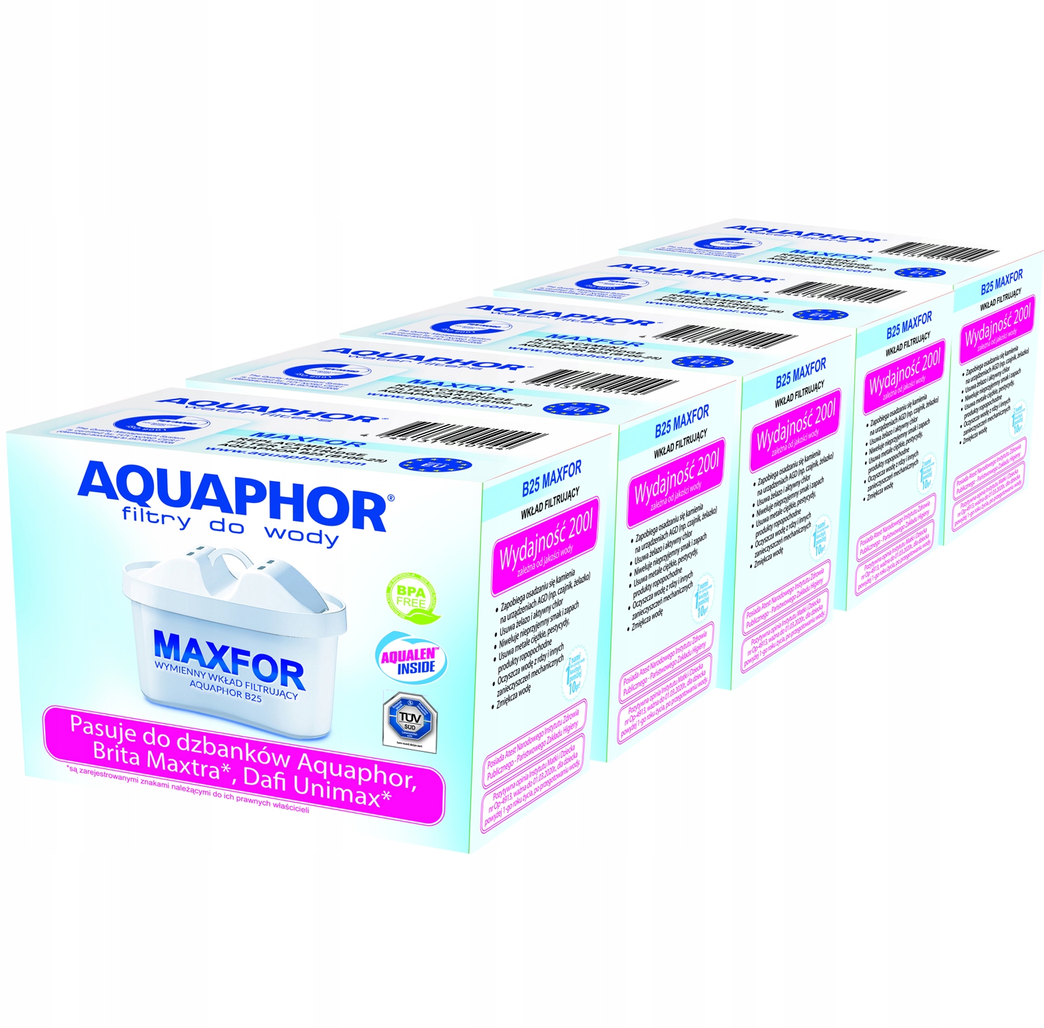 

Aquaphor B25 wkłady. Zestaw promocyjny! 5 sztuk!