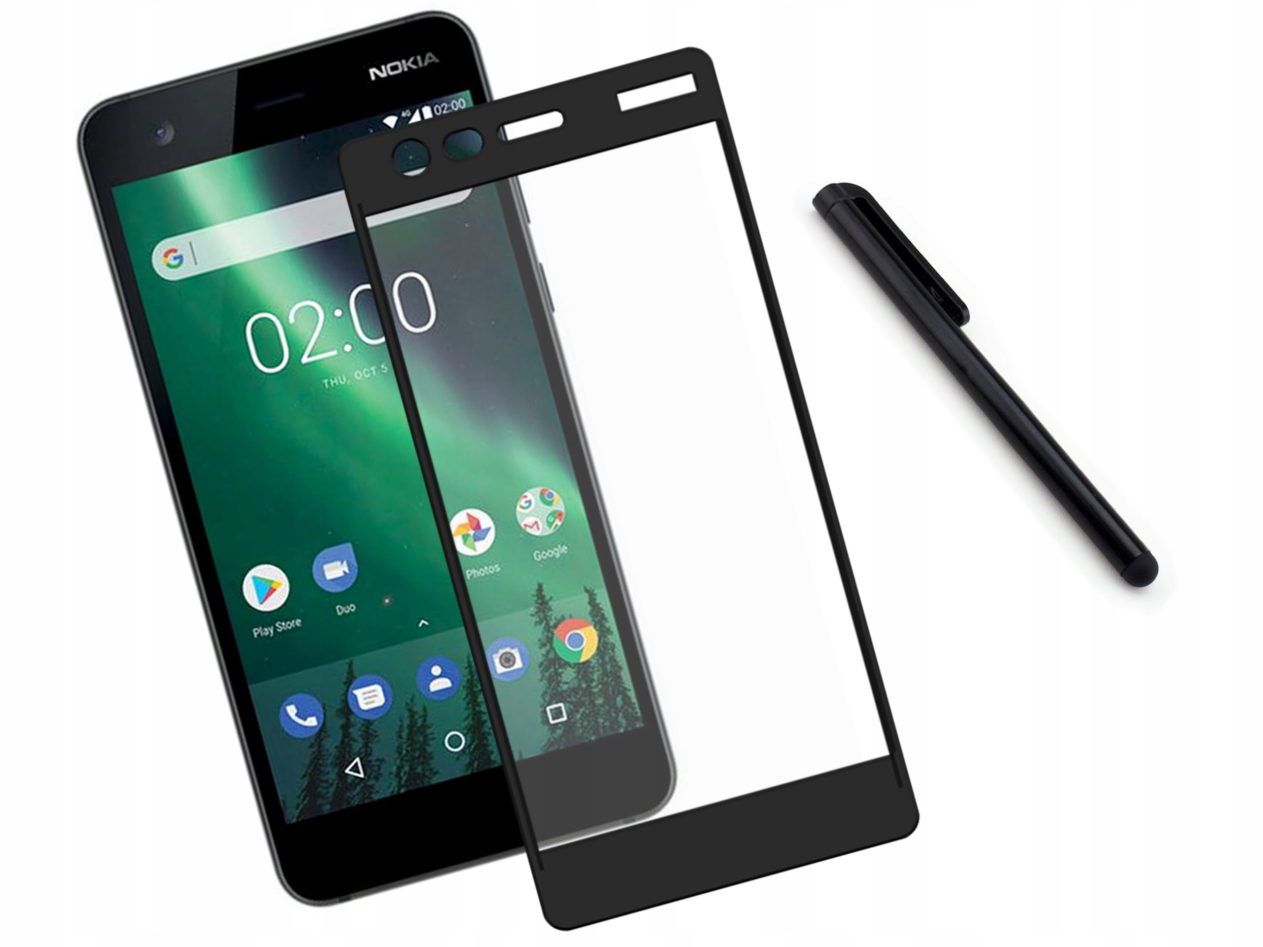 

Szkło hartowane 9H 3D telefon Nokia 2 2017 Czarne
