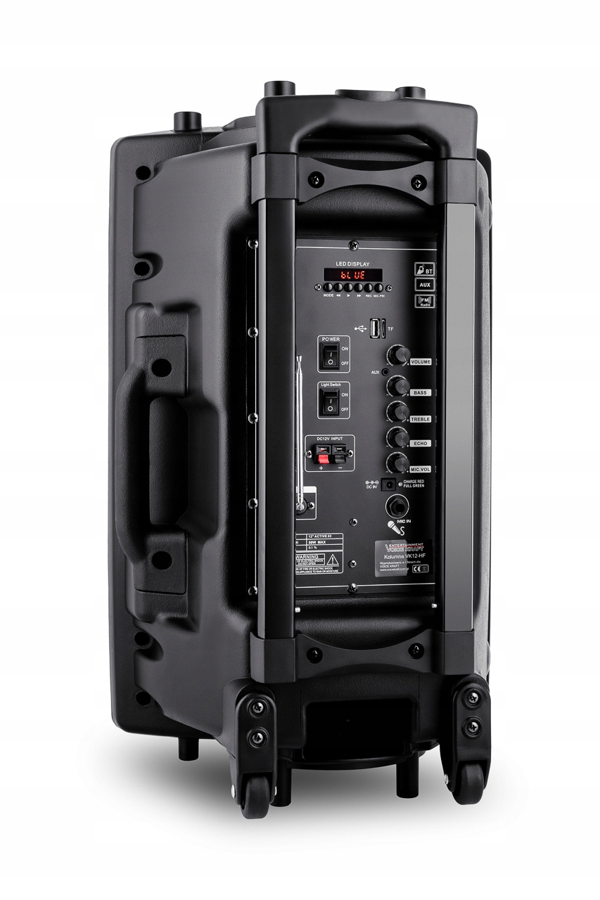 MOCNA KOLUMNA PRZENOŚNA BLUETOOTH + 2 MIK BEZPRZEWODOWE Marka SVS