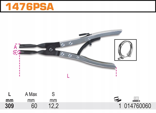 SZCZYPCE DO KOLNIERZA WYDECHU GR PSA BETA 1476PSA Mark Beta