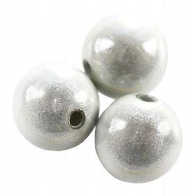 Koraliki Miracle Srebrne 6MM 10SZT