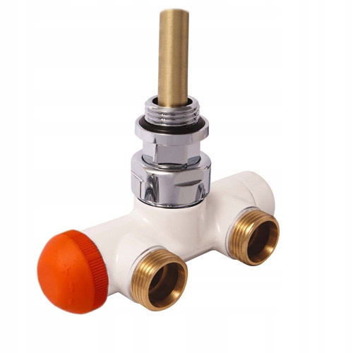 Herz Ventil De Luxe Vua 50 štvorcestný 2R uhlový biely 1/2" M22/1,5