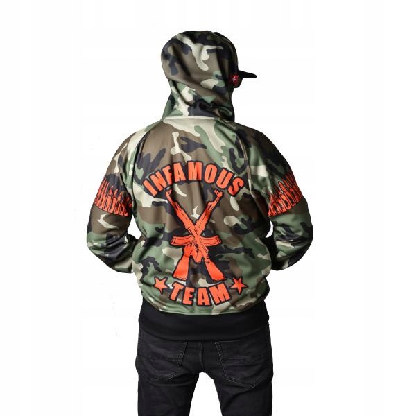 Bluza ZIP CAMO AK47 INFAMOUS TEAM M