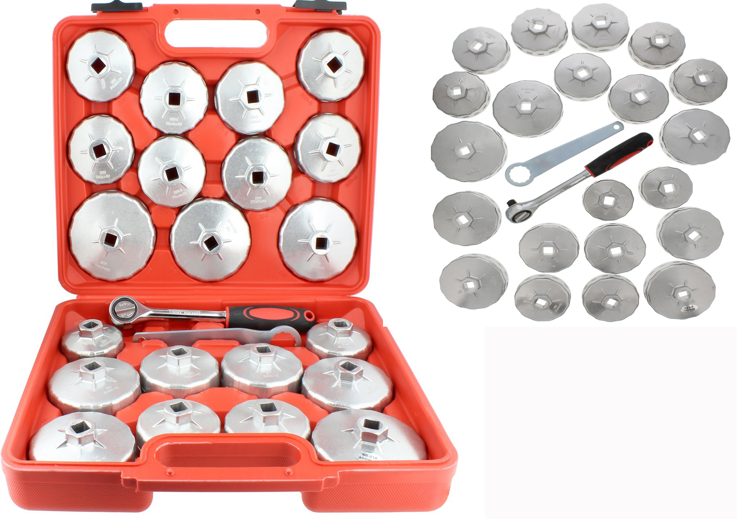 

Klucze Nasadowe Do Filtrów Oleju Nasadki Zestaw 23