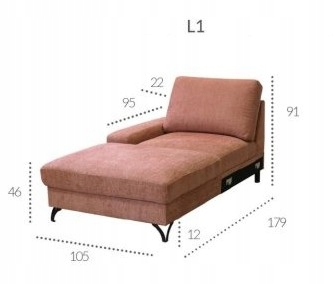 FLAVIO L1F+L2F+R4 nowoczesny narożnik modułowy Kolekcja FLAVIO