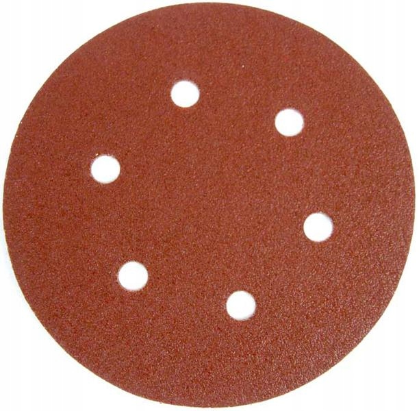 

Krążek rzep fi 150mm 6 o. papier ścierny P60 10szt