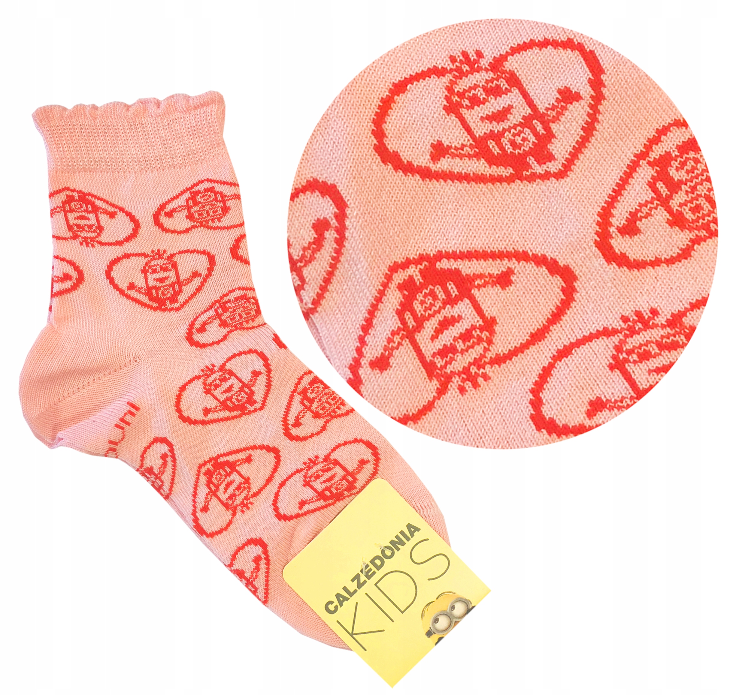 

Calzedonia skarpetki minionki różowe 31-33