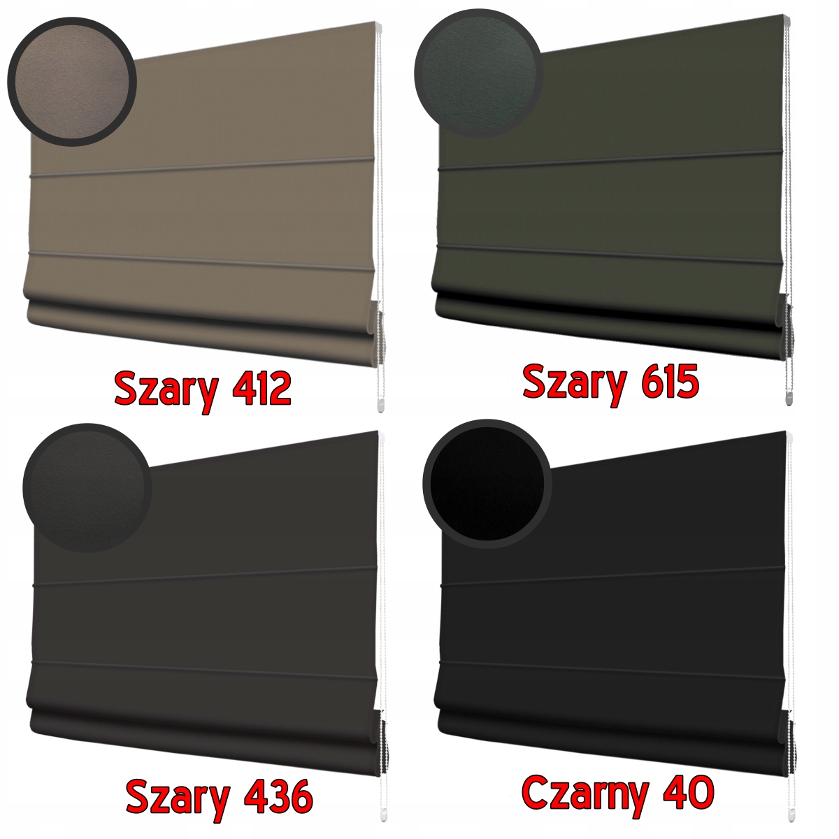 ROLETY ROLETA RZYMSKA NA OKNO Zaciemniająca Na Wymiar 12 Kolorów DEKRO Kolor inny