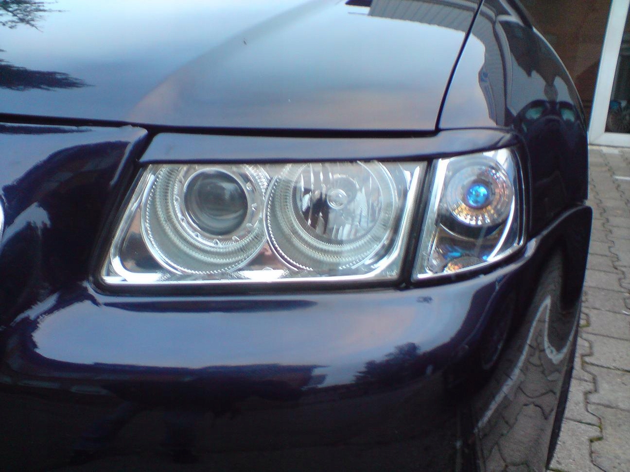 AUDI A3 8L 96-00 LAMPY reflektory CHROM ringi H7 Rodzaj świateł mijania Tradycyjne / halogenowe