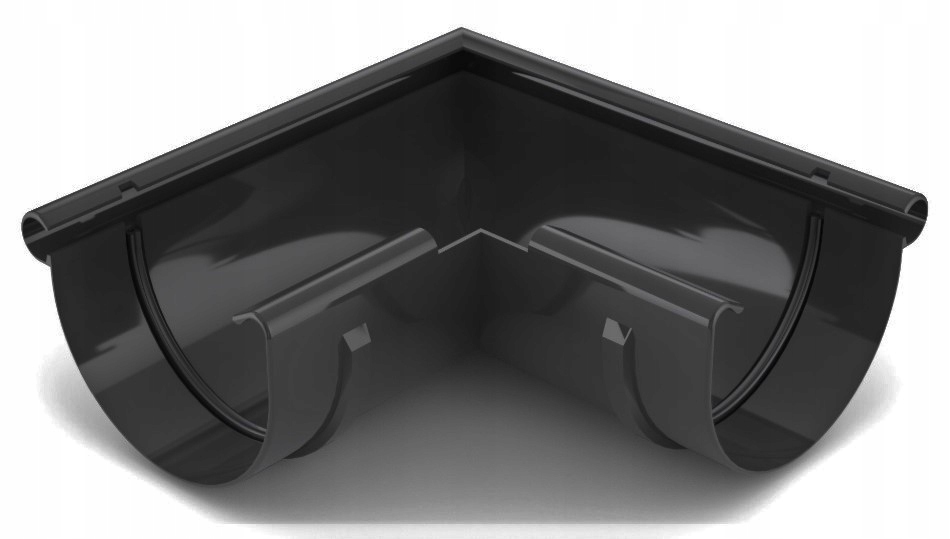 narożnik ZEWNĘTRZNY rynny 150mm Bryza GRAFIT