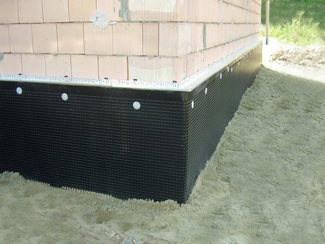 Folia kubełkowa 8mm fundament do fundamentów 1x20m Szerokość 1 m