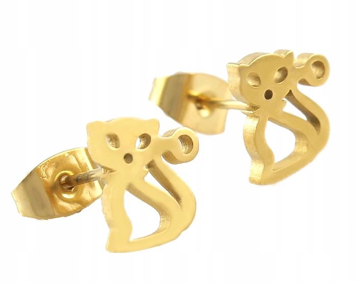 

Kolczyki Złote Kotki 18 Krt Stal Chirurgiczna