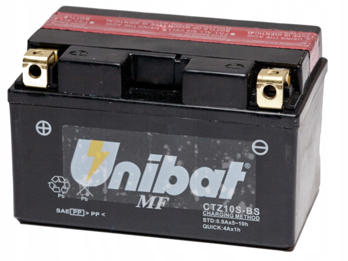 

Akumulator Unibat CTZ10S-BS 8,6Ah 190A YTZ10S-BS