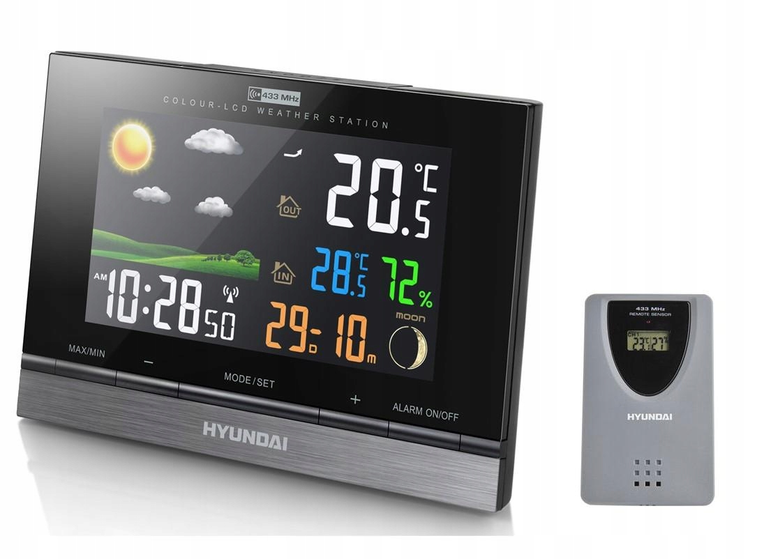 

Stacja Pogodowa Pogody Meteo Z Dcf Hyundai Ws 2303