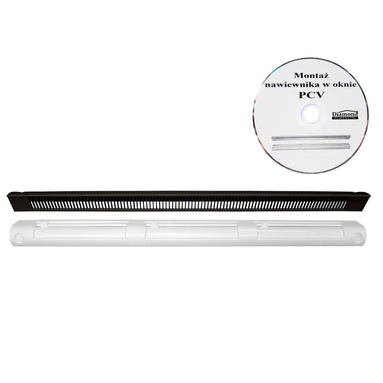 Nawiewnik do okna VENTEC VT 501 Antracyt/biały