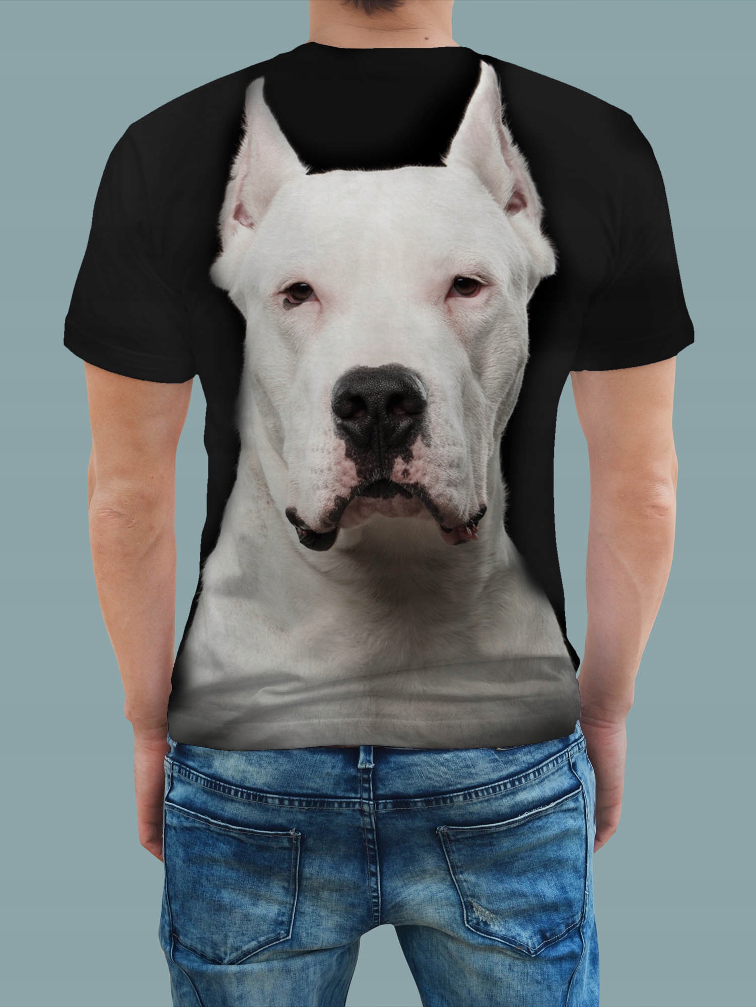 KOSZULKA FULL PRINT PITBULL BIAŁY YOGA XL Kolor wielokolorowy