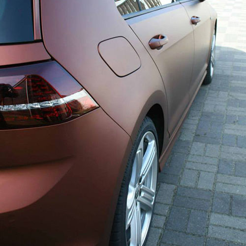 FOLIA CHROM MAT PERLA BRAZOWA SATYNA 20m x152 cm Length 2000 cm