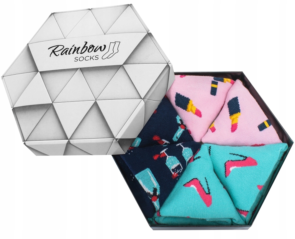 

Skarpetki damskie Ladies Socks Box 3 pary Prezent