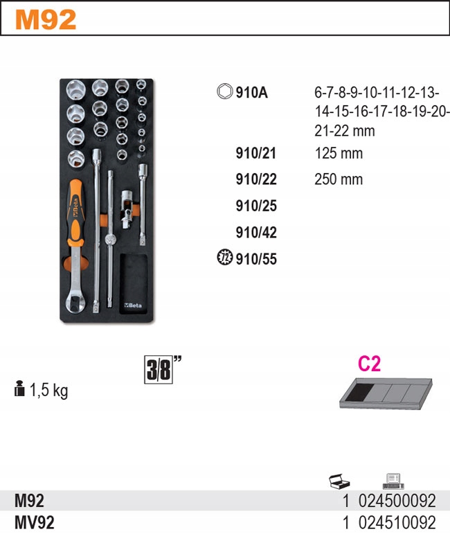 Контурный картридж с колпачками + AKC BETA 2450 / M92