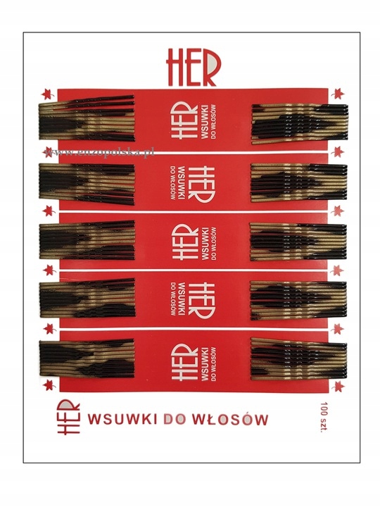 

Wsuwki Do Włosów Her Czarno-złote 100 Szt