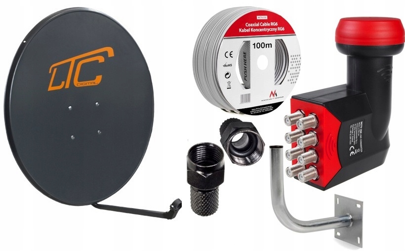 

Antena czasza Satelitarna 90 Zestaw Sat Octo Hd 4K