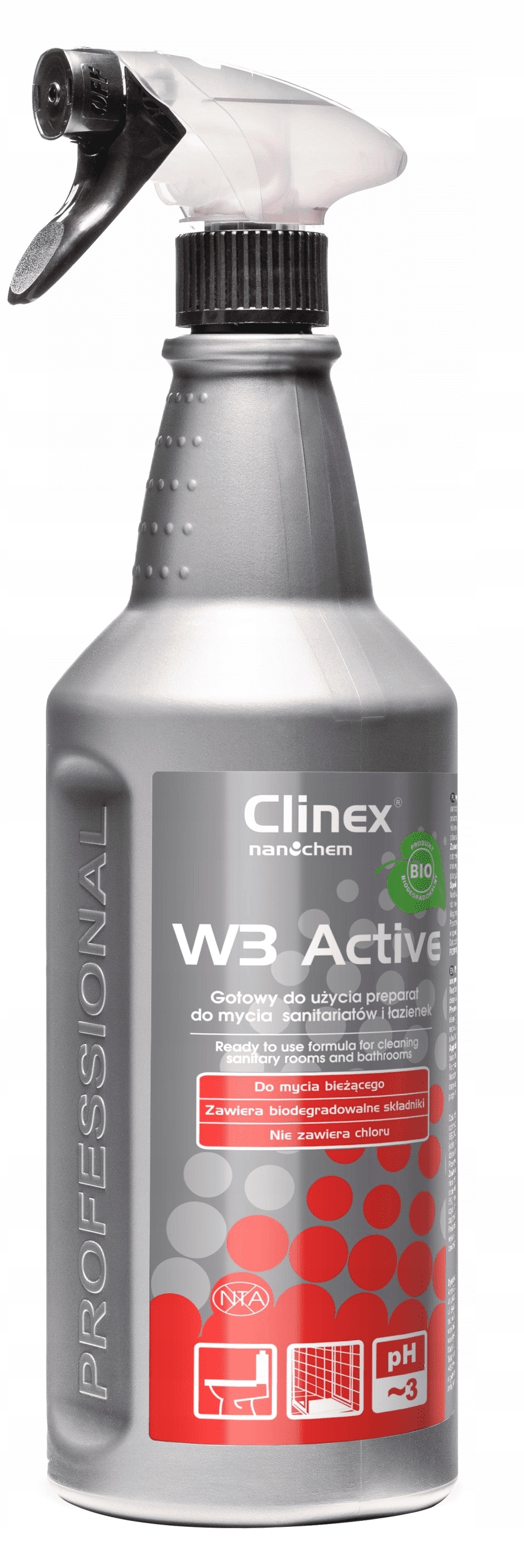 

Płyn Do Mycia Toalet Clinex W3 Activ 1L