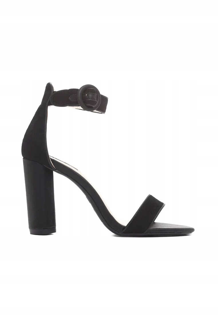 

Vices Sandały szpilki czarne eko zamsz R40