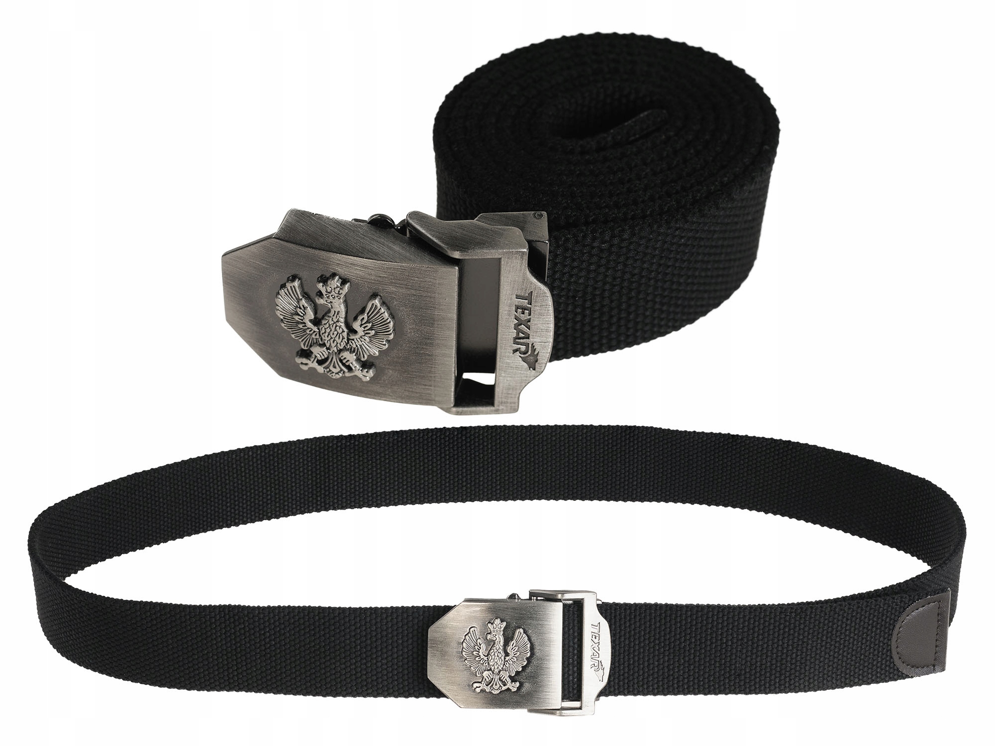 

Wojskowy Pas Pasek Parciany Texar Orzeł Czarny M