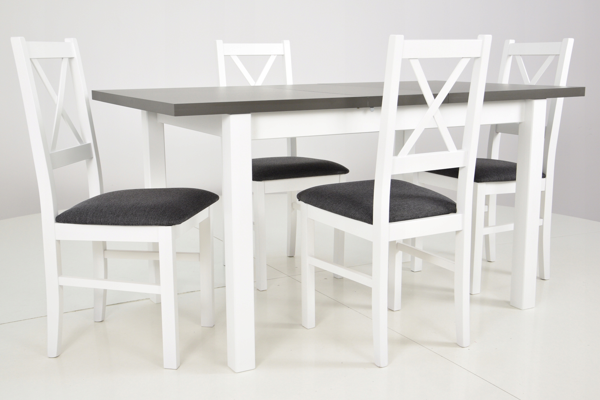 Stół rozkładany kuchenny i 4 krzesła DREWNIANE Kod producenta Z