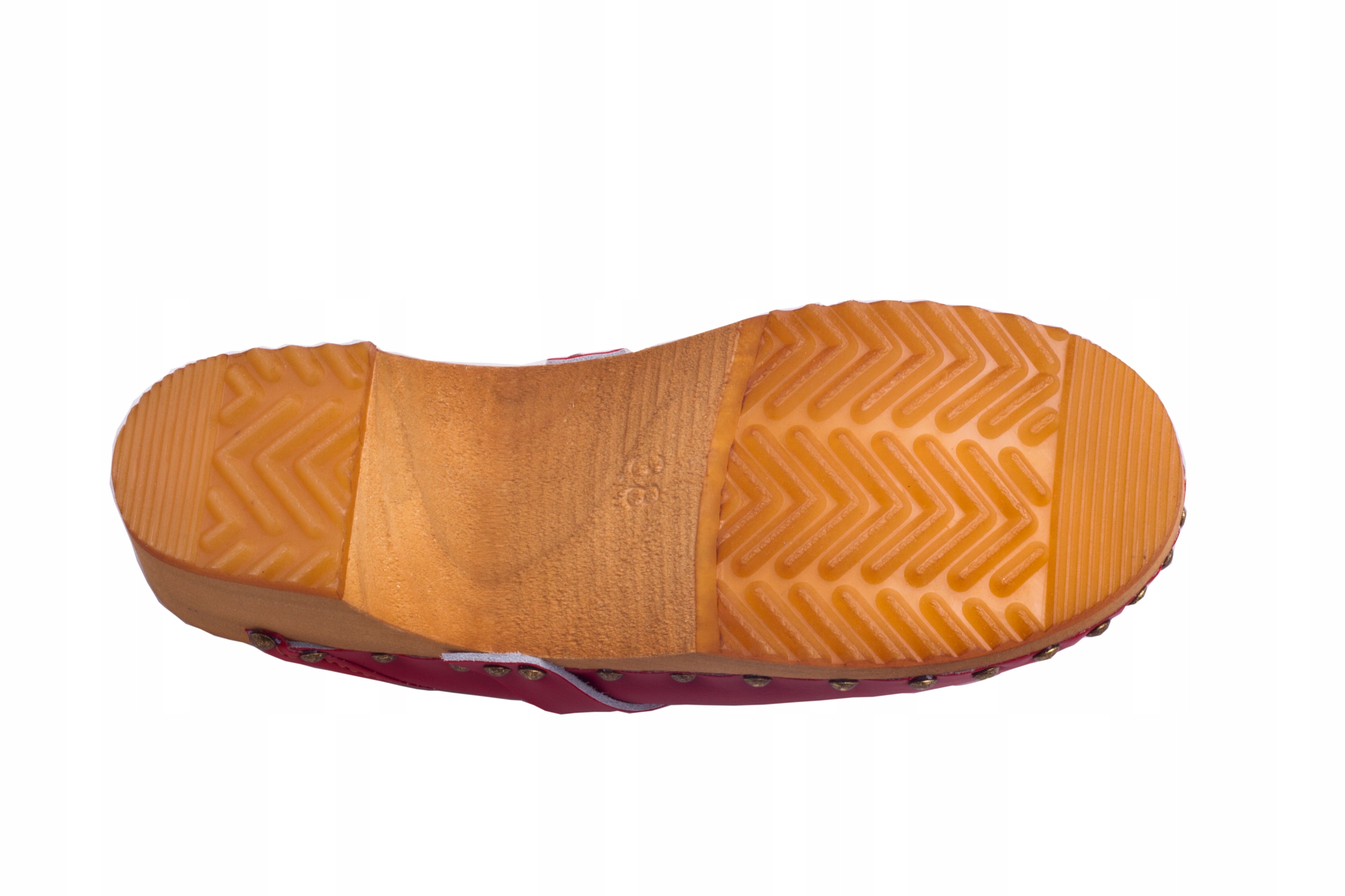 Chodaki drewniaki czerwone obuwie medyczne Clogers Rozmiar 37