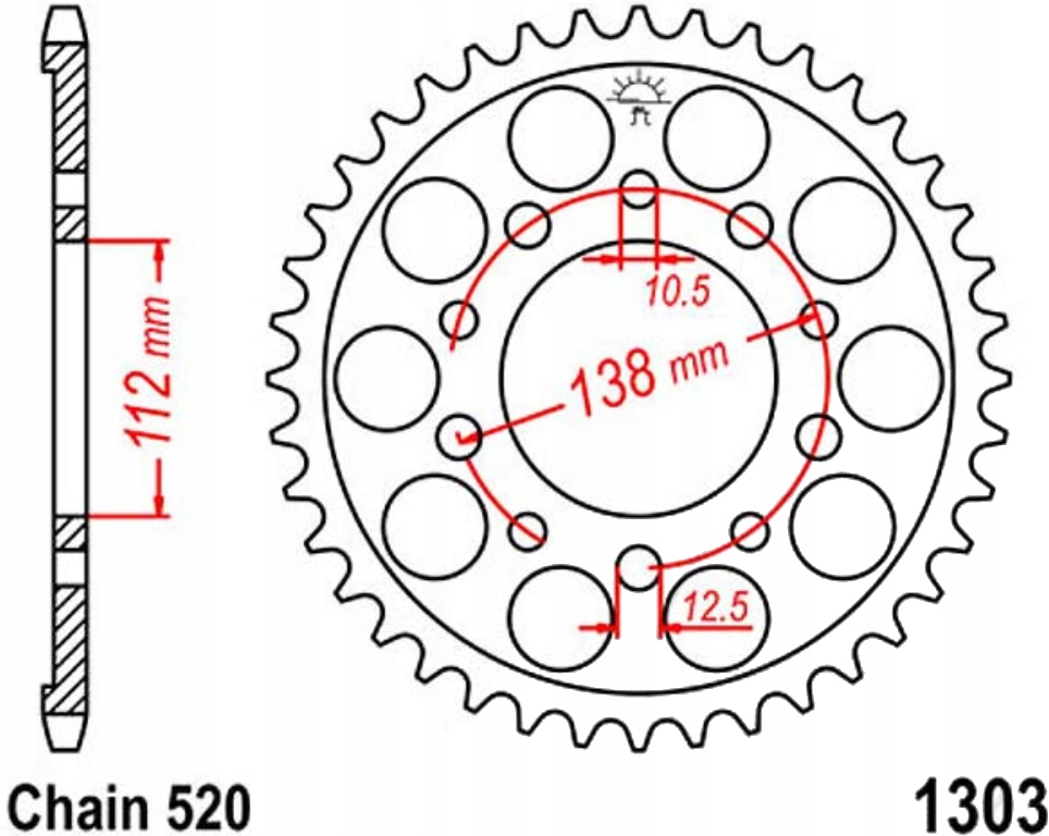 Zadní ozubené kolo JTR1303 43Z Honda Cbr 900 Rr Firebla