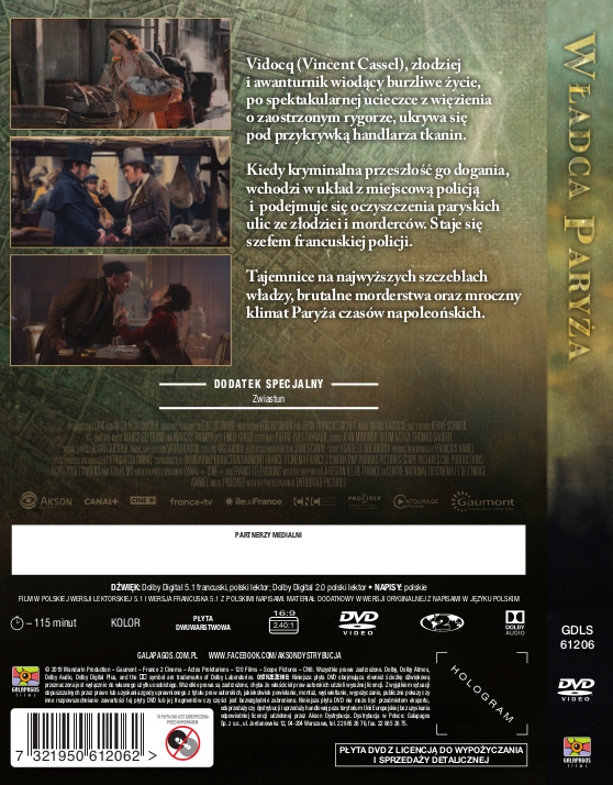 WŁADCA PARYŻA (DVD) PL Gatunek przygodowe
