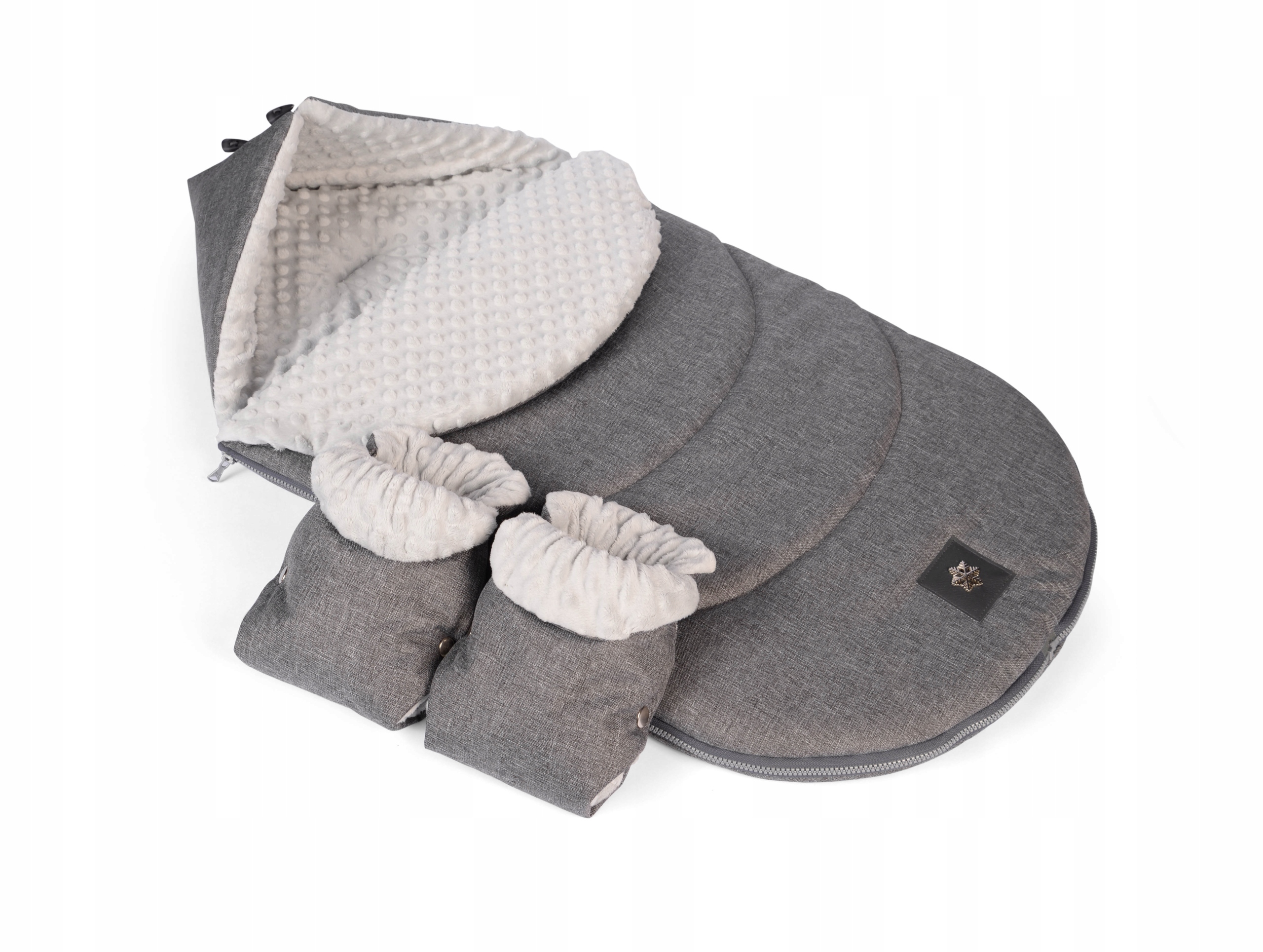 ŚPIWÓR ŚPIWOREK DO WÓZKA + MUFKA RĘKAWICZKI