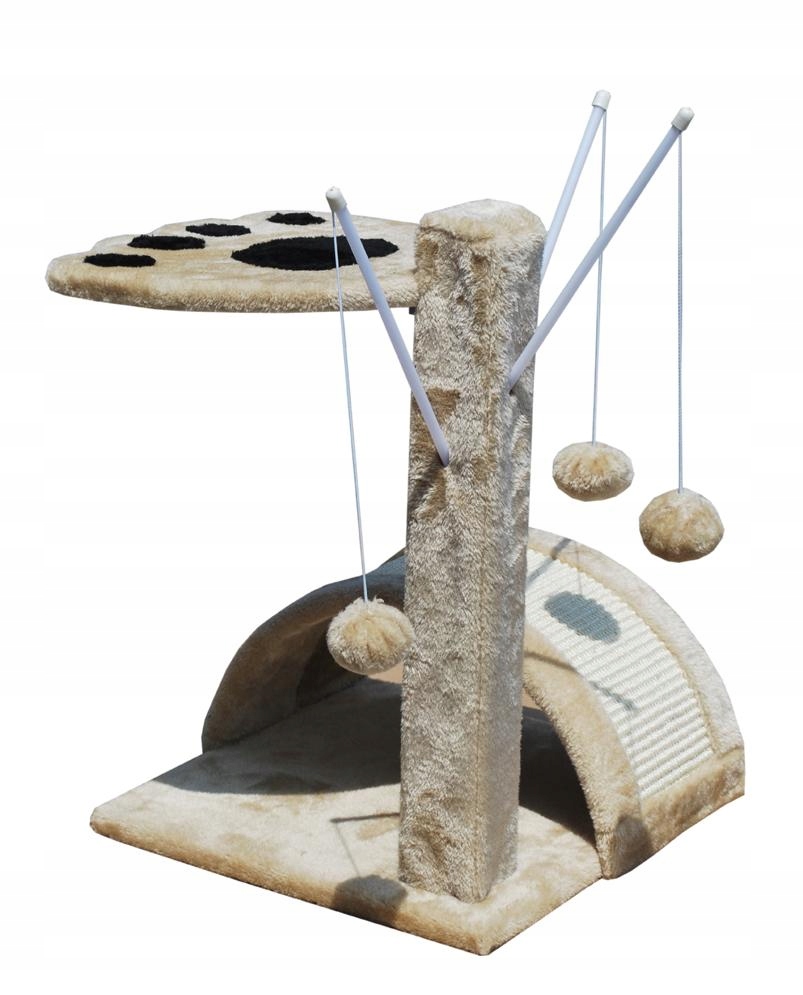 

Drapak dla kota domek legowisko CAT-G-05 Beżowy