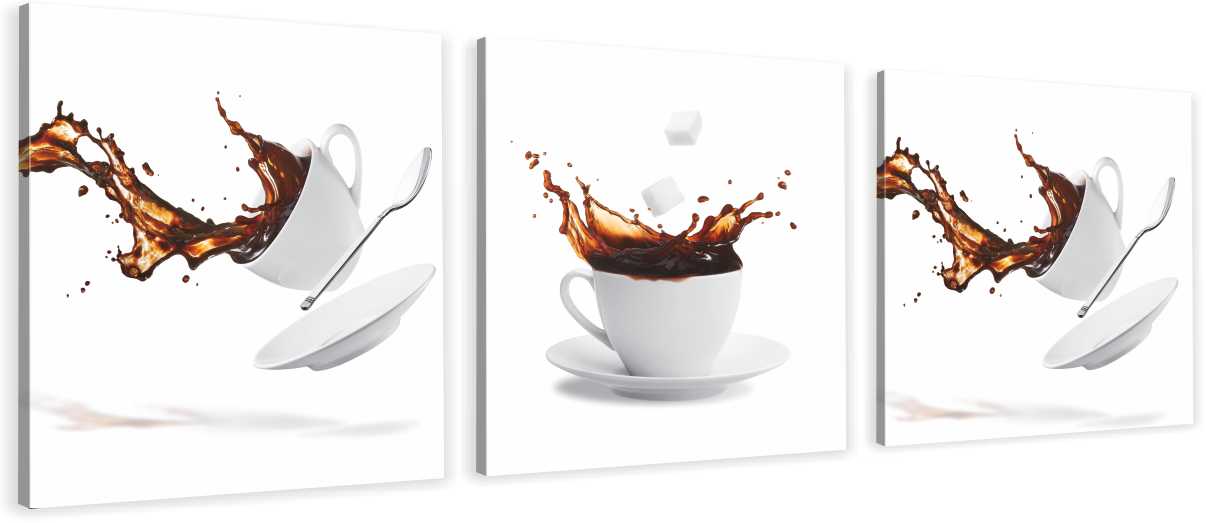 

Obrazy Tryptyk Canvas Na Płótnie Coffe Kawa