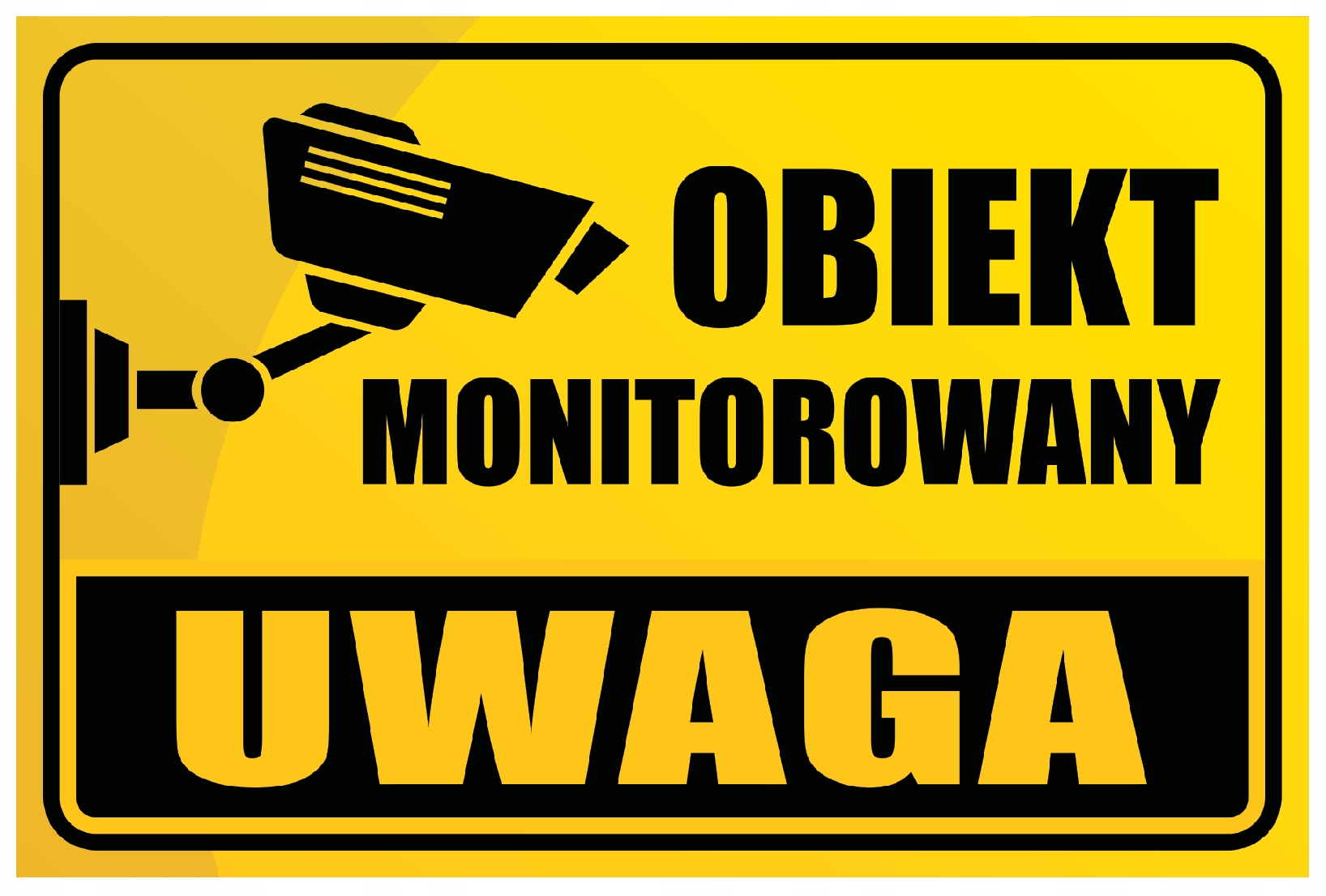 

Obiekt Monitorowany Tabliczka 40x27 cm