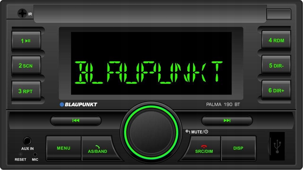 BLAUPUNKT PALMA 190 RADIO BLUETOOTH Fiat Sedici Radio informacja RDS pasmo AM pasmo FM