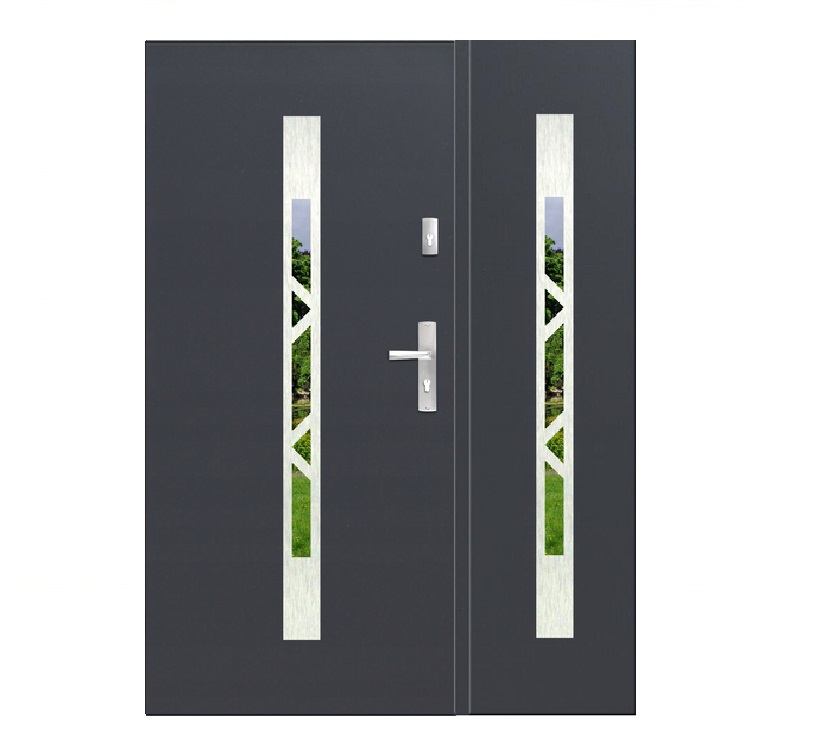 POLSKIE DRZWI ZEWNĘTRZNE PRIMA DUO 120 GR.55MM