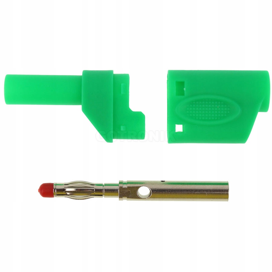 

Wtyk banan 4mm prosty zielony Amass 25.502.4