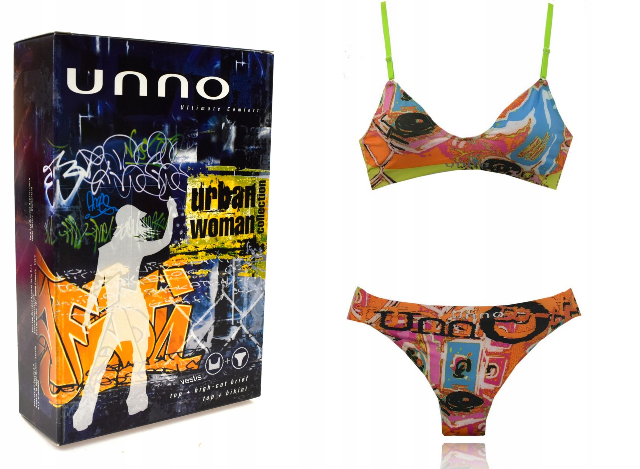 

Unno komplet stanik triangle miękki S 70B +majtki