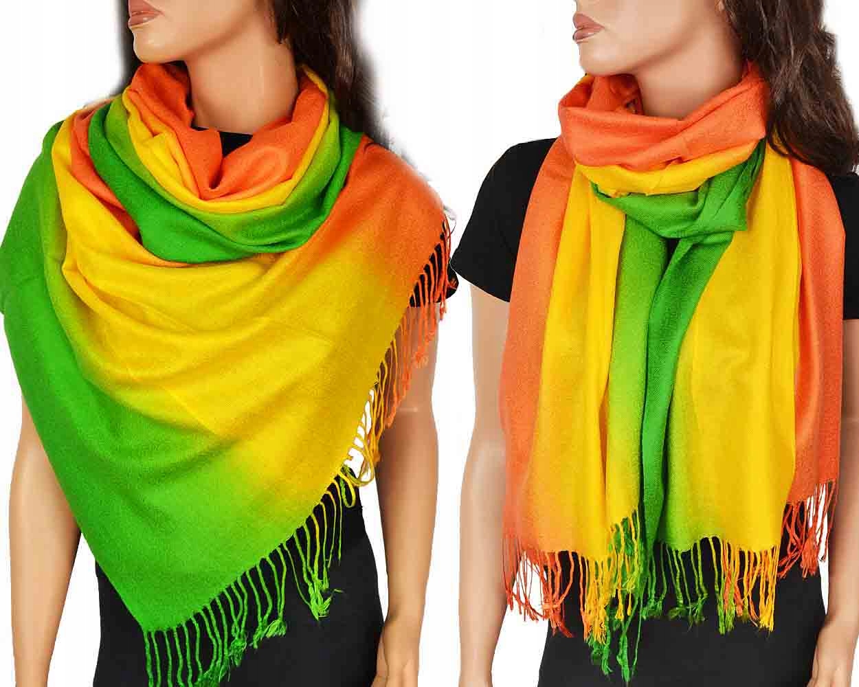 

Szalik Pashmina Szal Paszmina Moc Kolorów i Wzorów