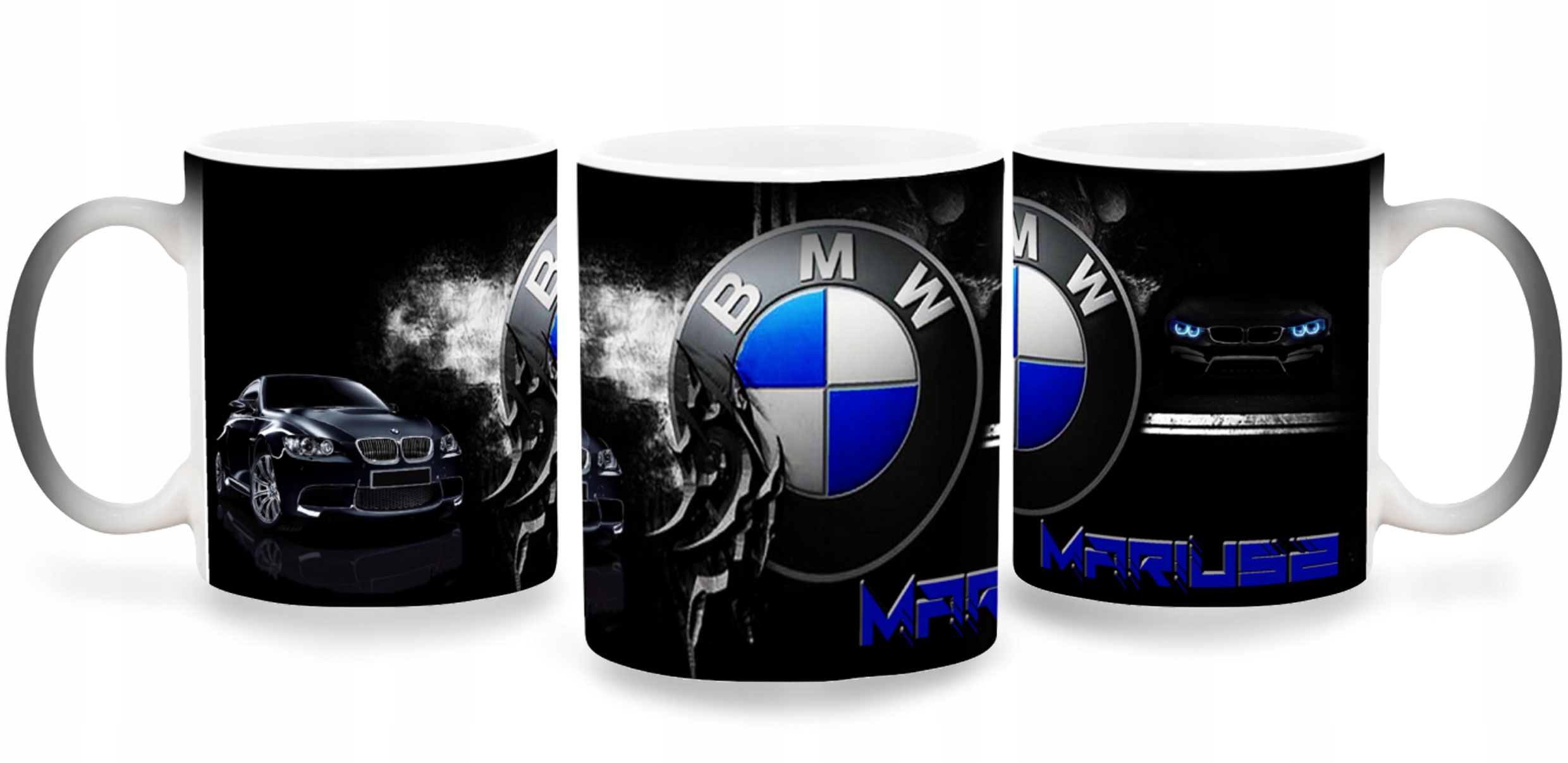 ВОЛШЕБНАЯ КРУЖКА BMW ИДЕАЛЬНО ПОДХОДИТ ПОДАРОК + ИМЯ