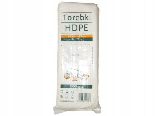 

Torebki woreczki Hdpe 10/4/27 (18x27cm) op. 1000