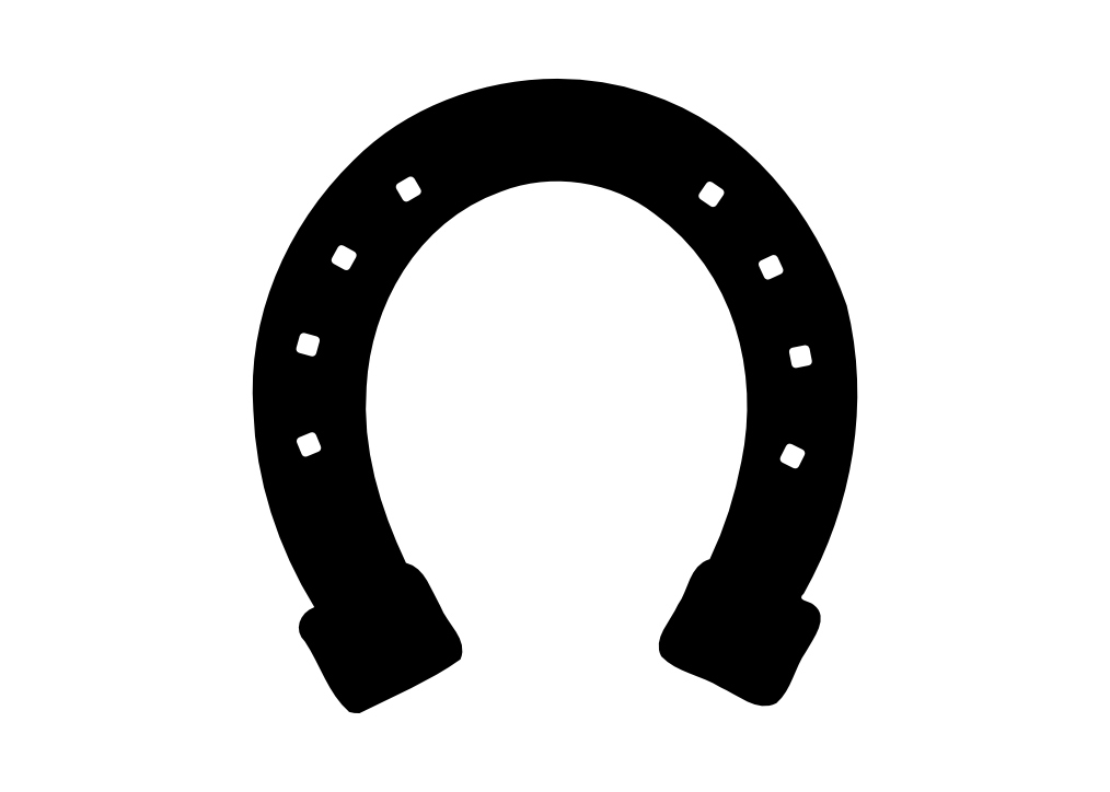 naklejka podkowa 8cm na samochód