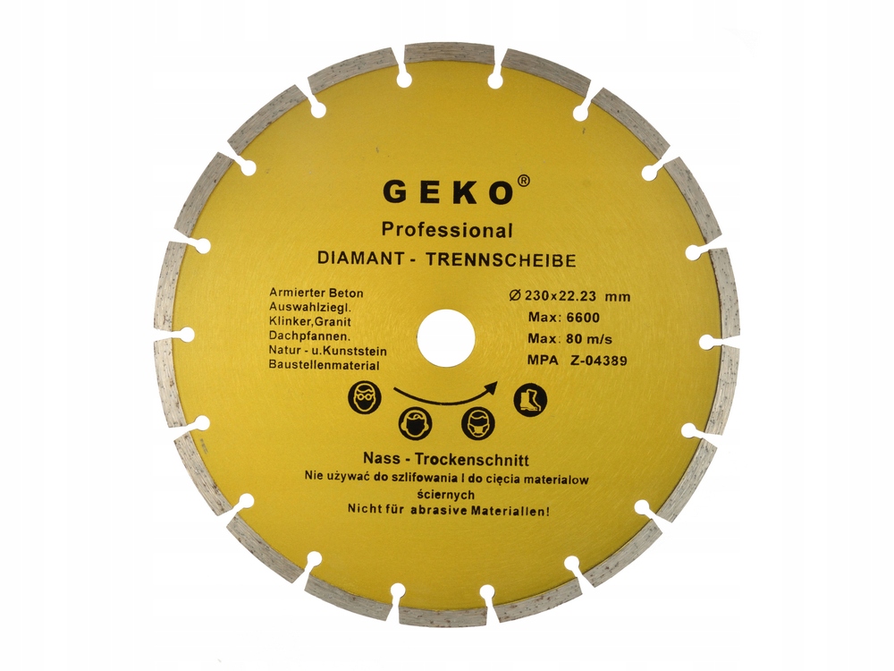 АЛМАЗНИЙ ДИСК СЕГМЕНТОВИЙ 230 мм для БЕТОНУ GEKO